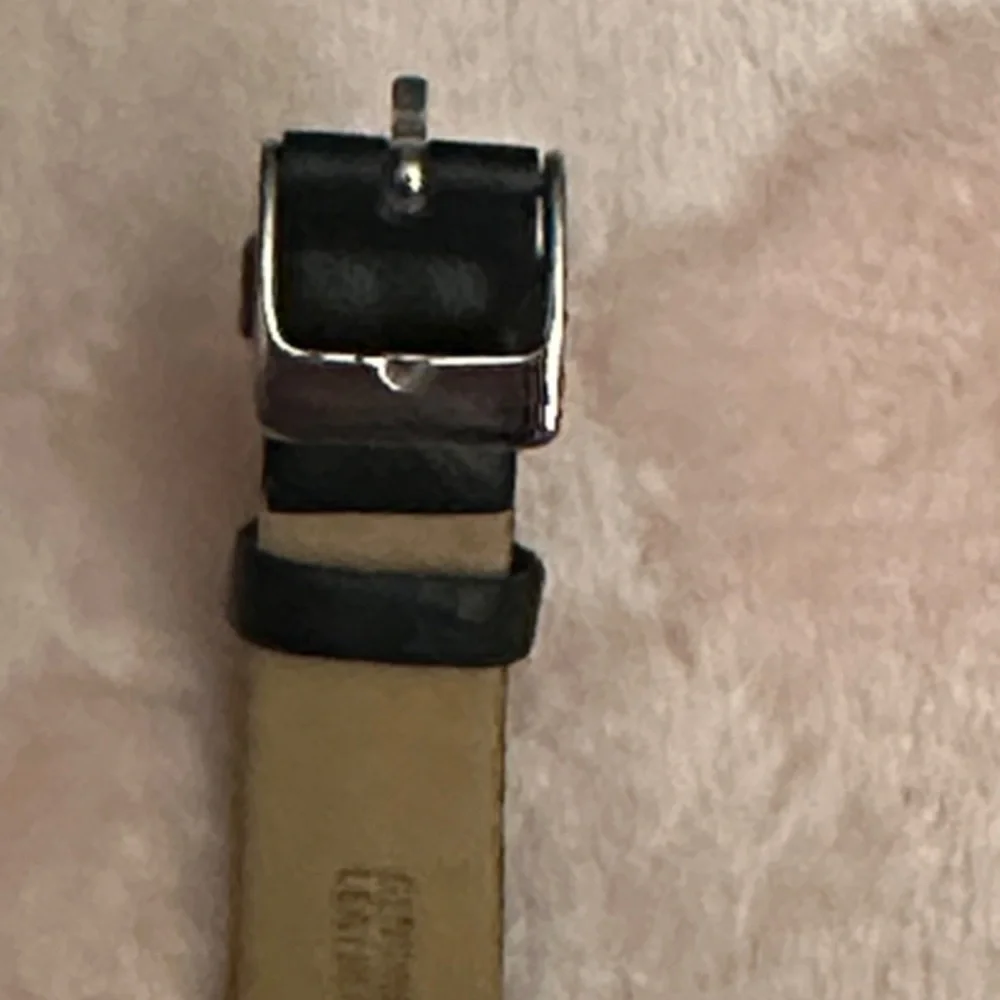 Caravelle Women's Black Leather Watch